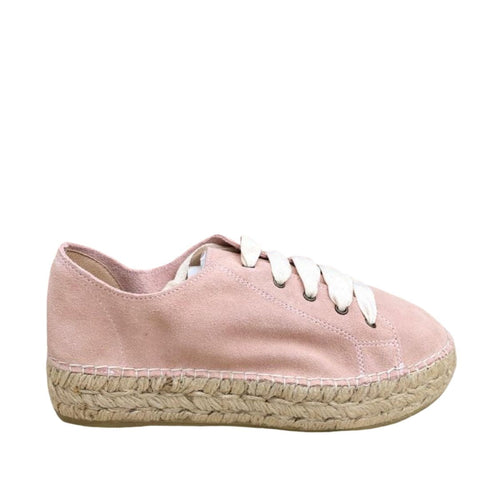 Rose Pink Suede Espadrille