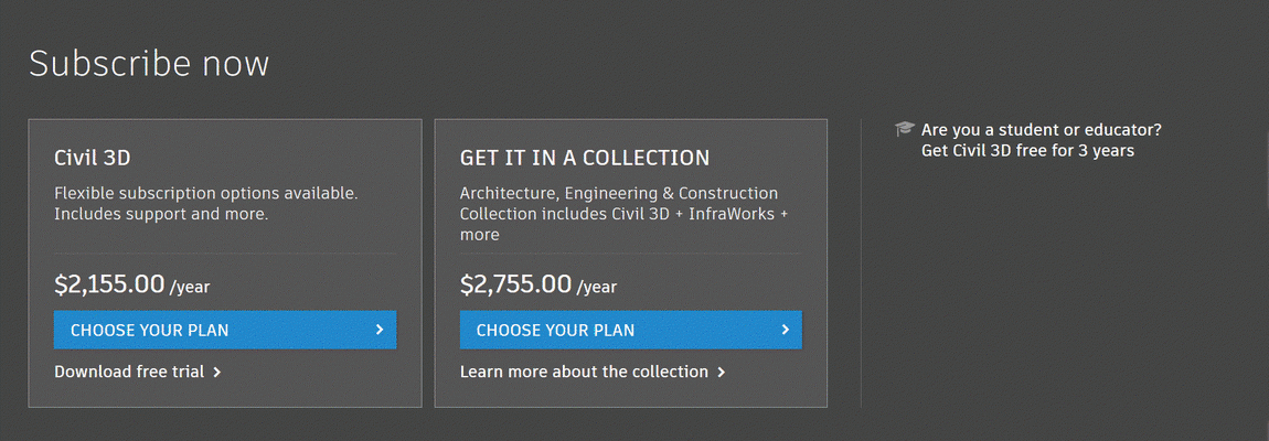 Autocad Civil 3d 2019 Buy Autocad Civil 3d 2019 Subscription