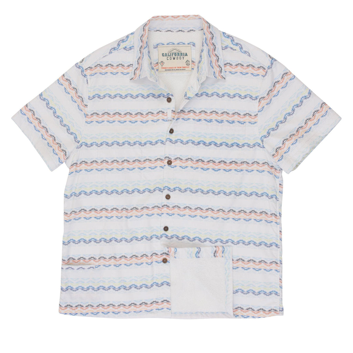 Men’s High Water Shirt - Sun Dog Stripe, Bright White