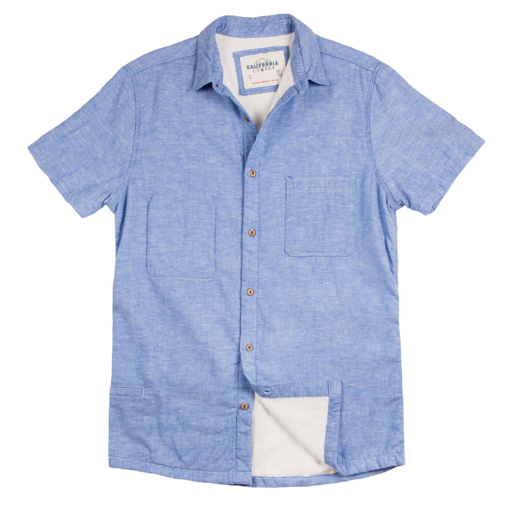 Men's High Water Shirt - Chambray&comma; Neptune Blue