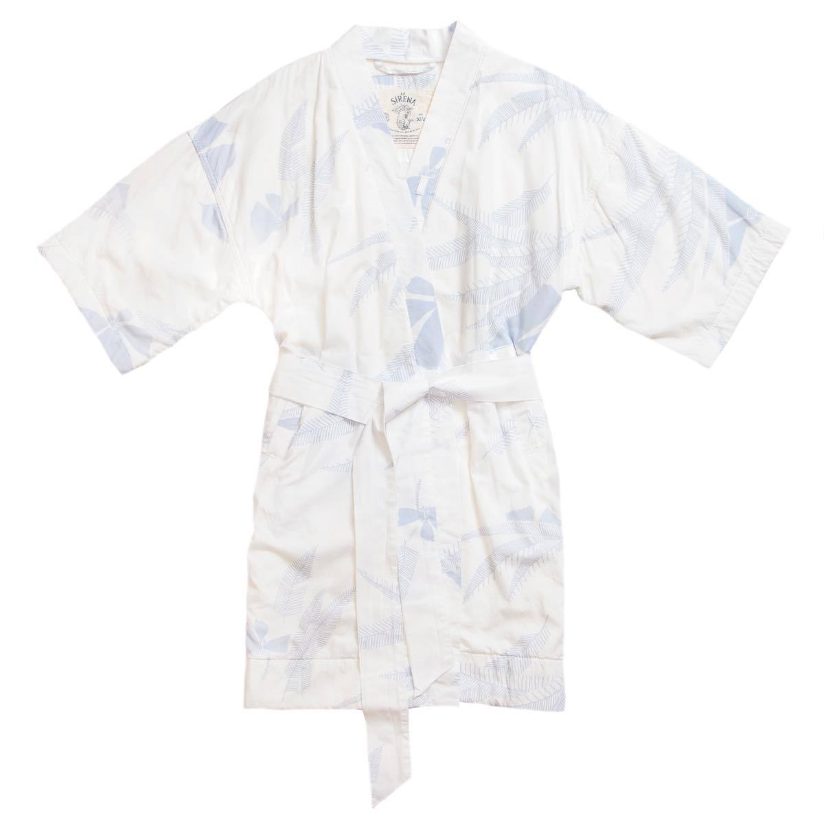 Women’s La Sirena Robe - Vintage Floral, White Sand