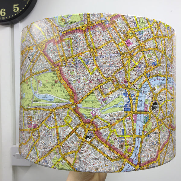Central London Map lampshade
