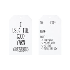 I used the Good Yarn Gift Tag