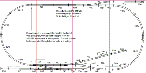 Granny K & Bonneville track plan