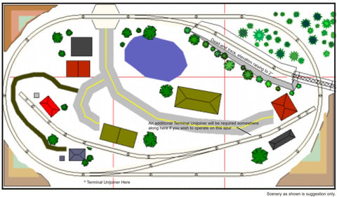 N scale tabletop shortline track plan