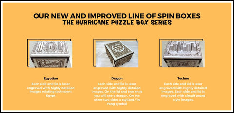 massivholz-Puzzle-Box, Spin-Box-Requisite für Fluchträume
