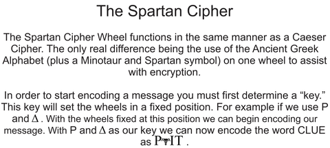 comment utiliser la roue de chiffre spartiate de la Grèce antique