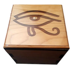 boîte de puzzle en bois oeil d'horus, accessoire de salle d'évasion