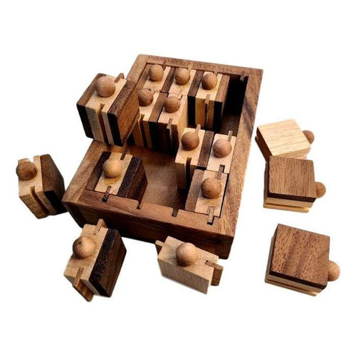 Coffre d'apothicaire - cadeau de puzzle en bois difficile pour les adolescents