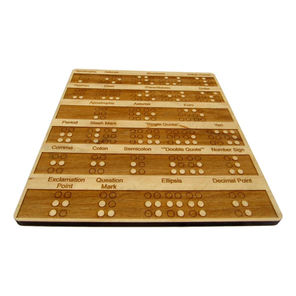 wooden-braille-punctuation-and-currency-learning-tablet-montessori ...