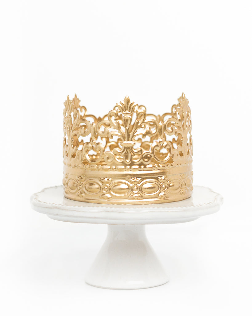 Gold Crown Cake Topper Alice The Queen Of Crowns