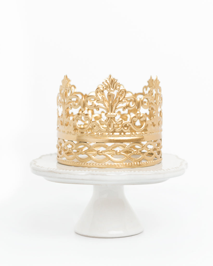 Gold Crown Cake Topper Ivy The Queen Of Crowns