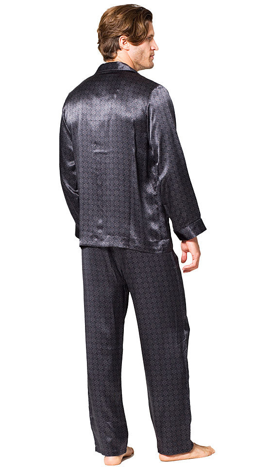 Pajamas - Silk Jacquard Belgravia Print Tailored Classic (Small-2X ...