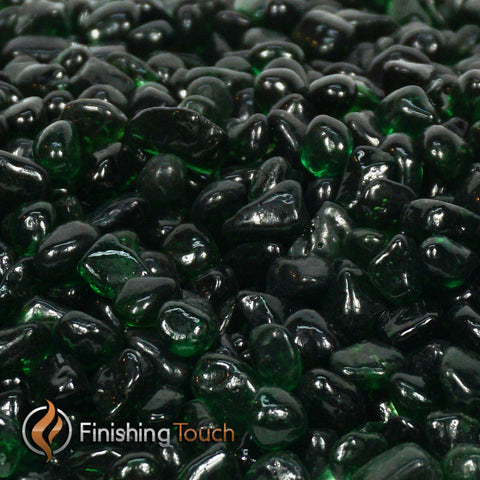 Forest Green Fireglass Pebbles