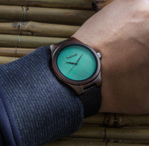 Leaf Green - Wooden Watch