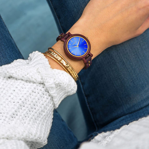 Lavender Wooden Watch