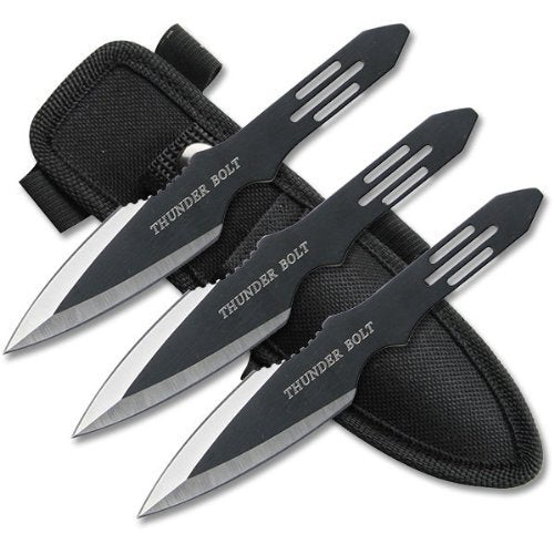 6 PC Professional Jack Ripper Throwing Knife Set 440 Stainless Steel with  Sheath