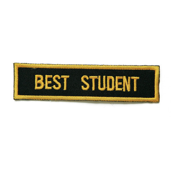 Best Student Patch, Black with Gold – SparringGearSet.com