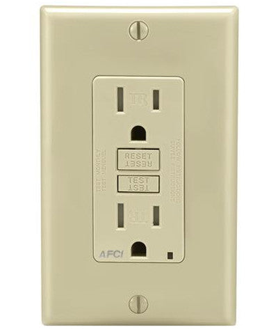 15-Amp Tamper-Resistant AFCI Receptacle, AFTR1 – Leviton