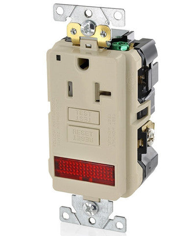 20A, 125V, Industrial Grade, Self-Test GFCI Receptacle, GFPL2-PL – Leviton