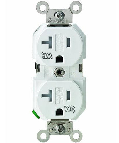 20 Amp, 125 Volt, Tamper & Weather Resistant, Duplex ... wiring multiple outlets and lights 