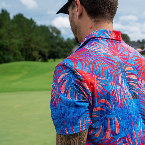 tropical golf polo