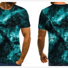 Men's T-shirt beautiful starry sky tops 3D printed short sleeve summer round neck shirt trendy streetwear | Vimost Shop.