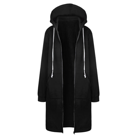 hoodie long jacket