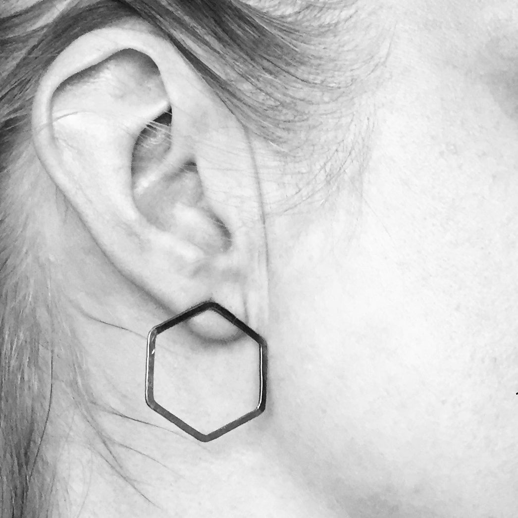 Half and half hex studs