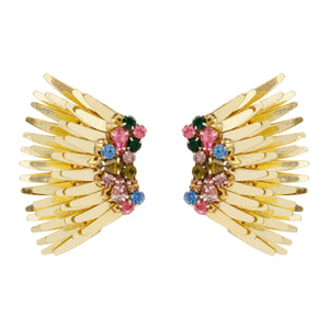 Crystal Madeline Crescent Earrings Clear – Crystal Stud Earrings