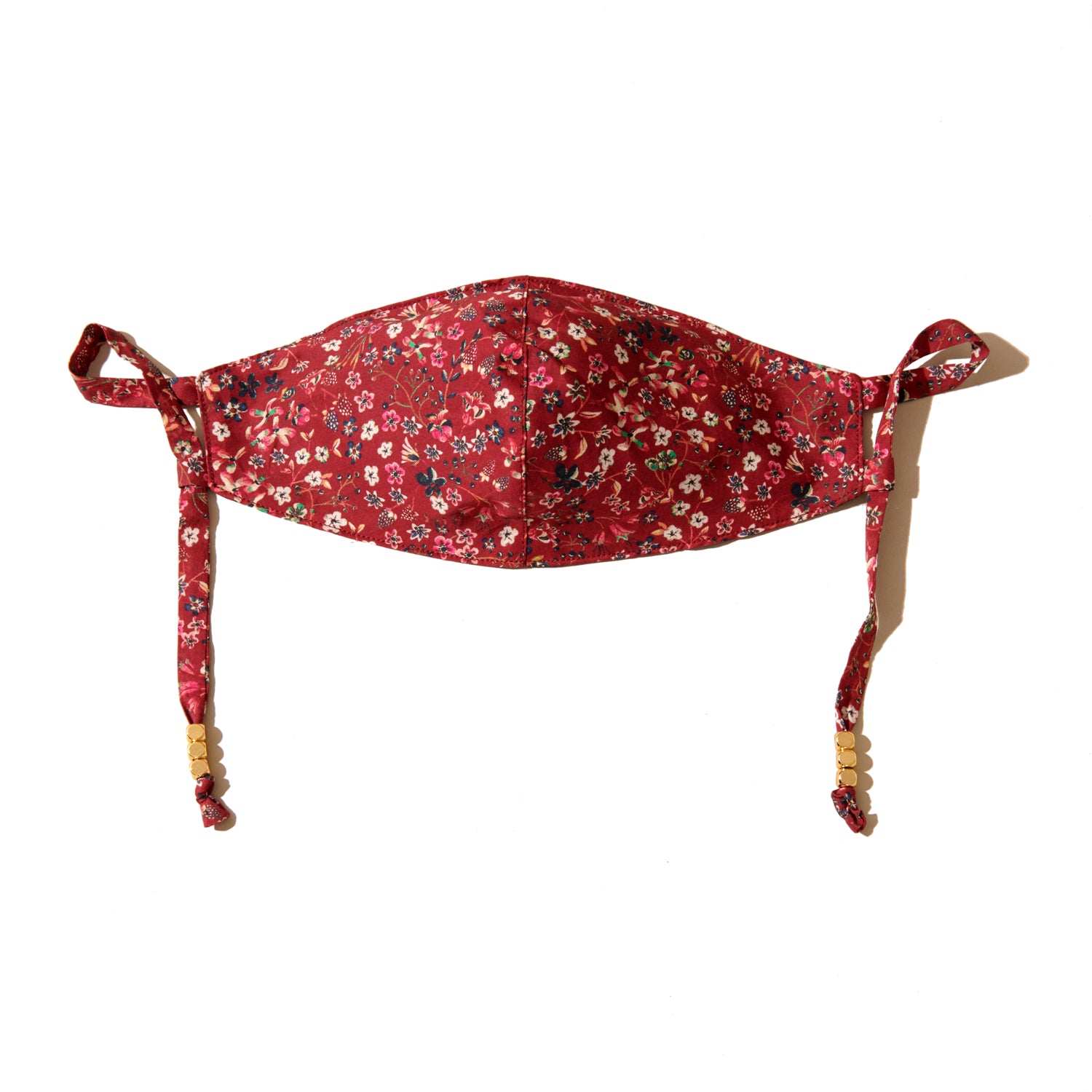 Liberty Print Mask Maroon Floral