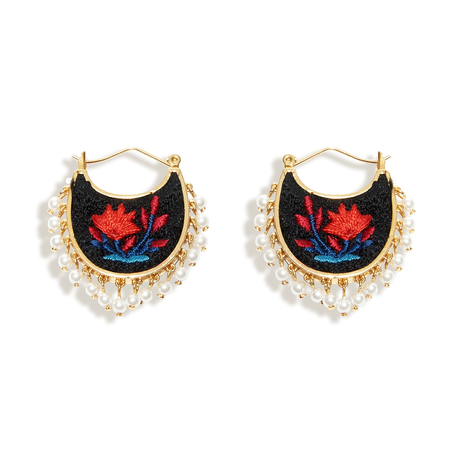 Josephine Earrings Black Multi