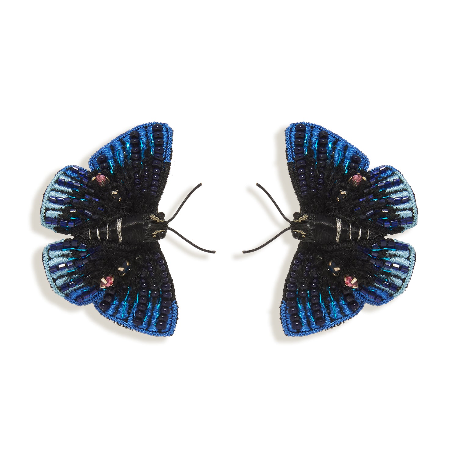 Mystic Butterfly Earrings Dark Blue