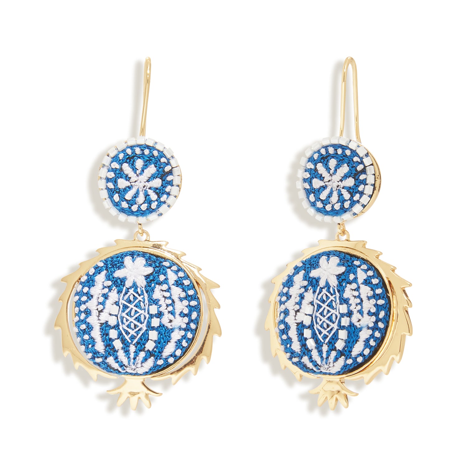 Pomegranate Earrings Blue