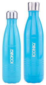 ICONIQ 25OZ SUPER-GRIP NAVY BLUE WATER BOTTLE - STAINLESS STEEL VACUUM
