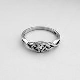 Sterling Silver Celtic Knot Ring, Silver Ring, Celtic Ring, Love Ring ...