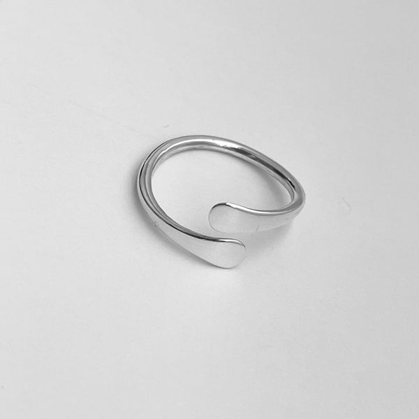 Sterling Silver Modern Ring, Silver Ring, Wraparound Ring, Boho Ring ...