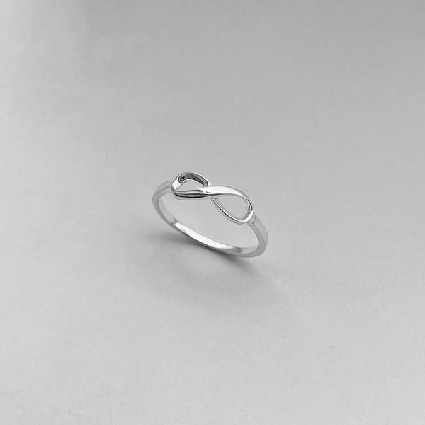 Sterling Silver Small Infinity Ring, Silver Ring, Love Ring, Promise R ...