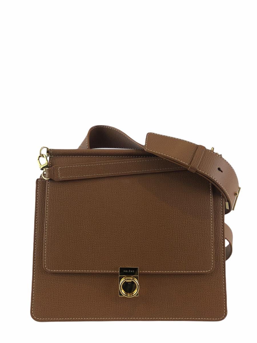 Polene Brown Leather Crossbody Bag – Siopaella Designer Exchange