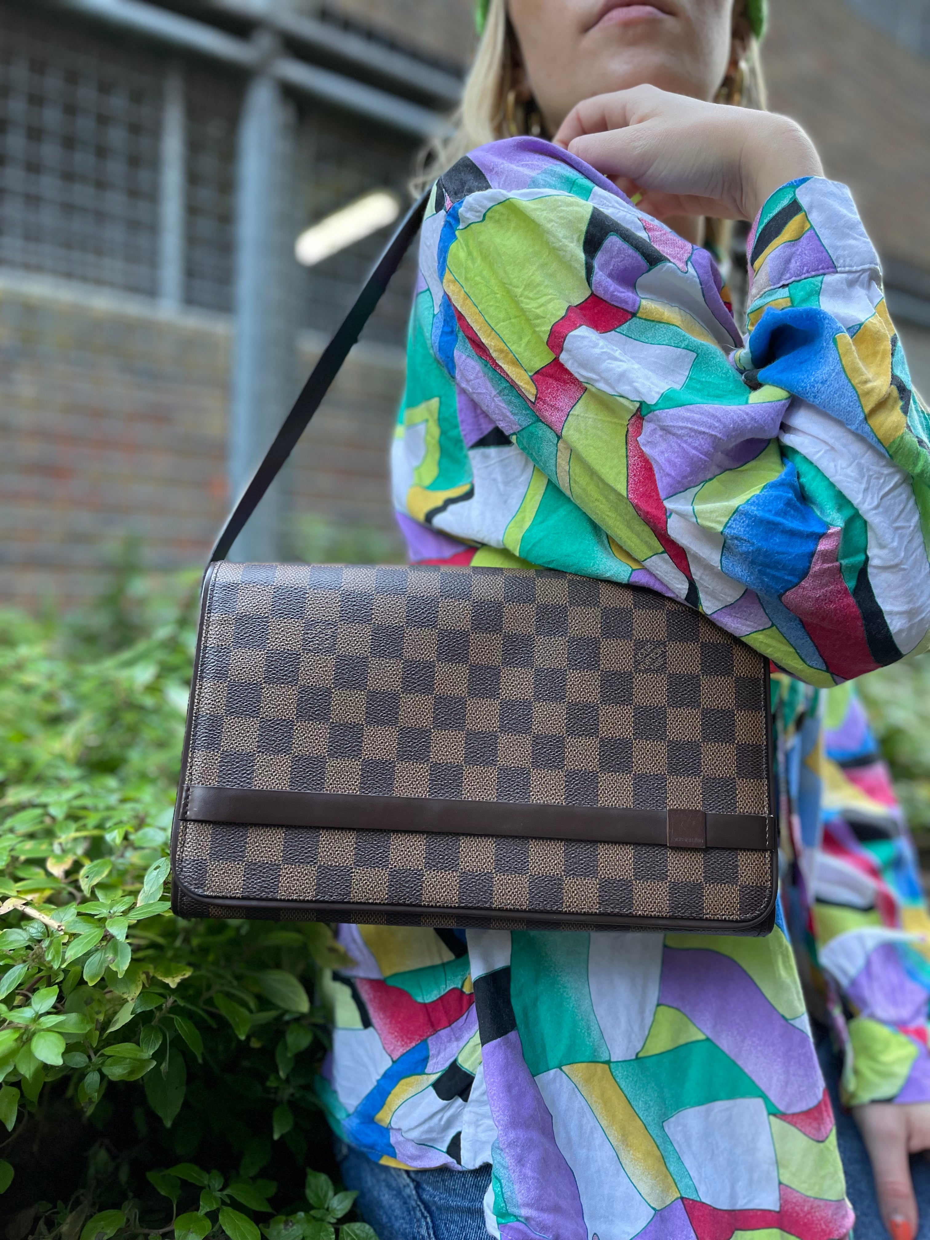 Louis Vuitton Damier Canvas 'Hampstead' Handbag by Siopaella Designs