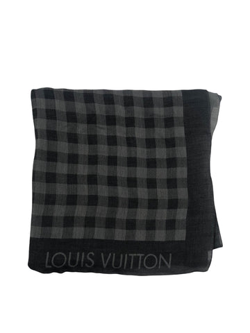 Louis Vuitton Grey Damier Scarf by Siopaella Designs