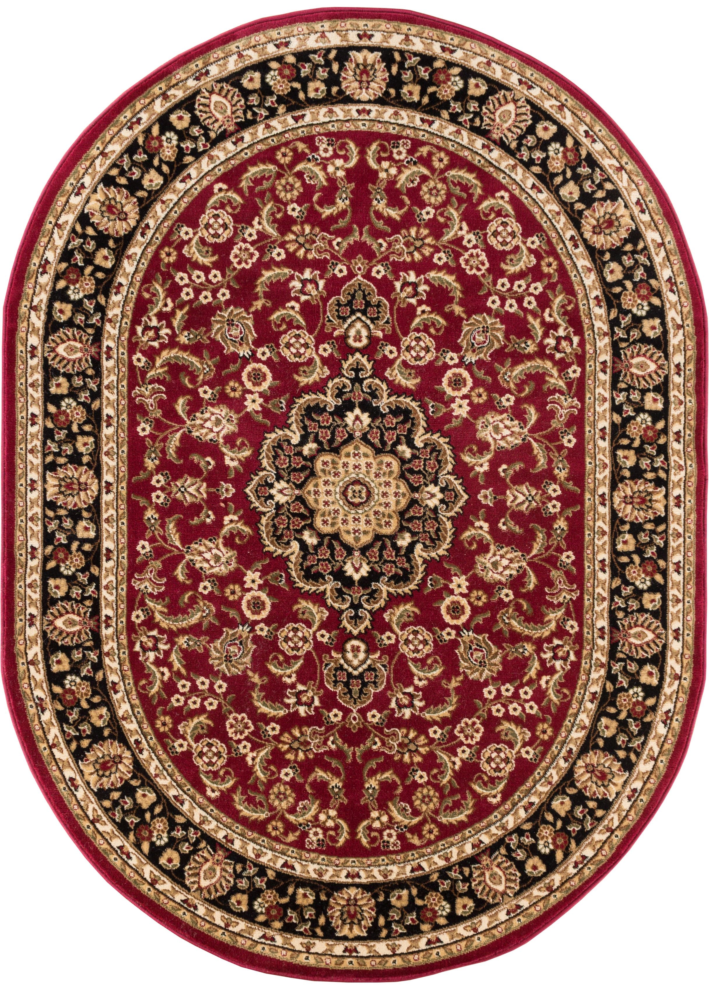 noble medallion red persian floral oriental formal
