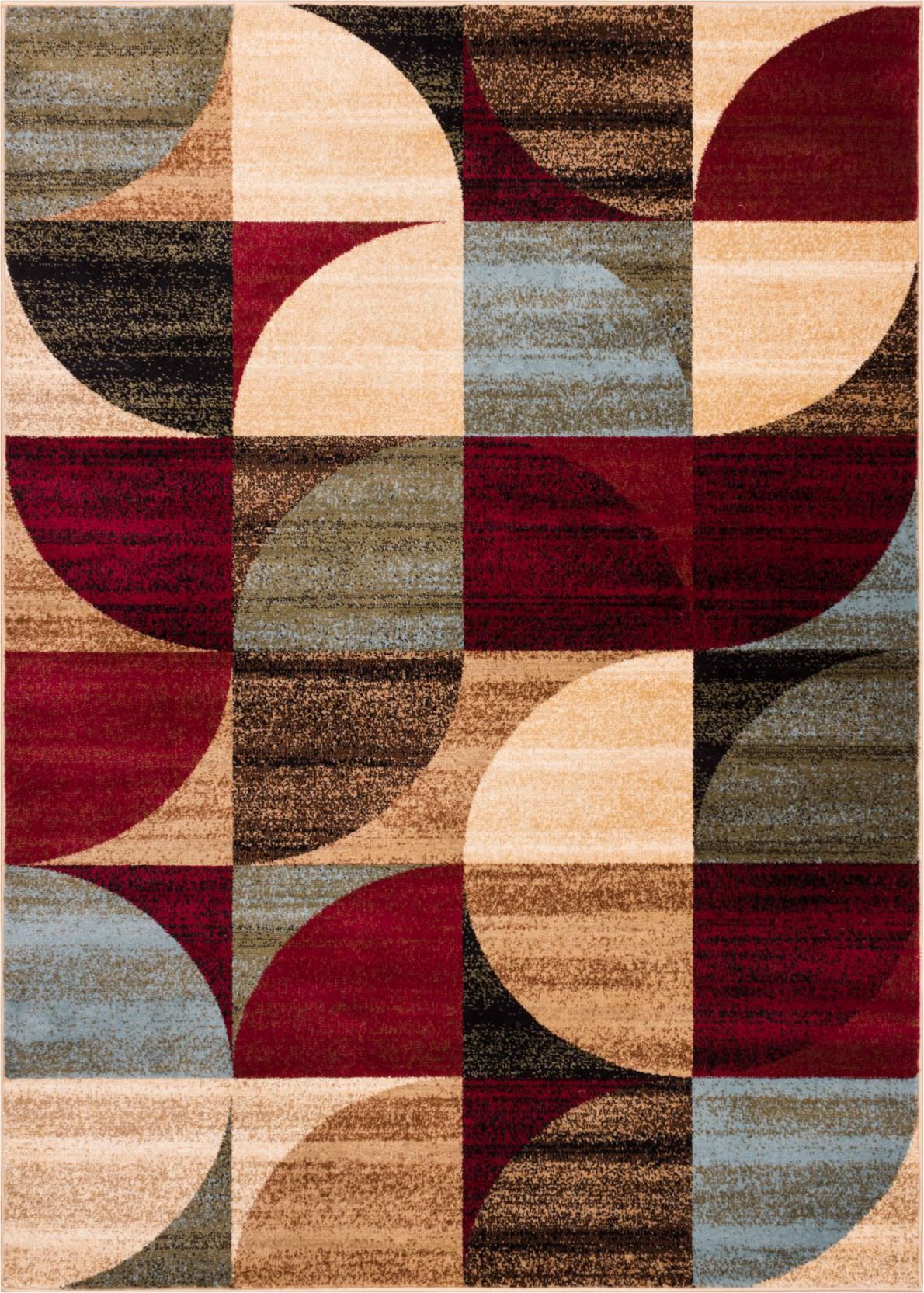 Mid Century Modern Multicolor Geometric Modern Area Rug Easy To Clean   54252 1b3f3f92 48f2 4c98 9508 7f41774f8340 