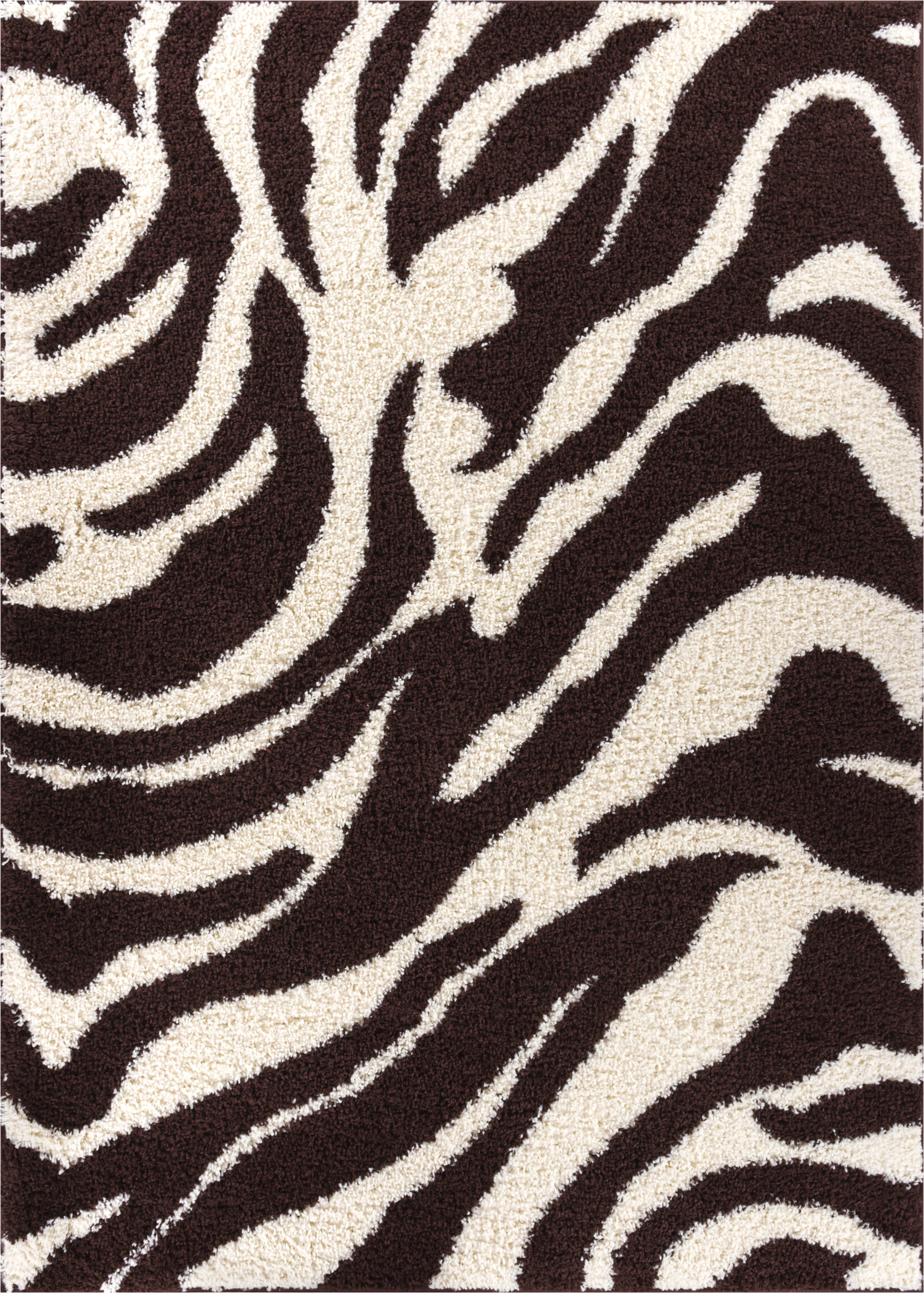 Modern Animal Print 2x7 ( 2'' x 7'3'' Runner ) Area Rug Shag Zebra ...