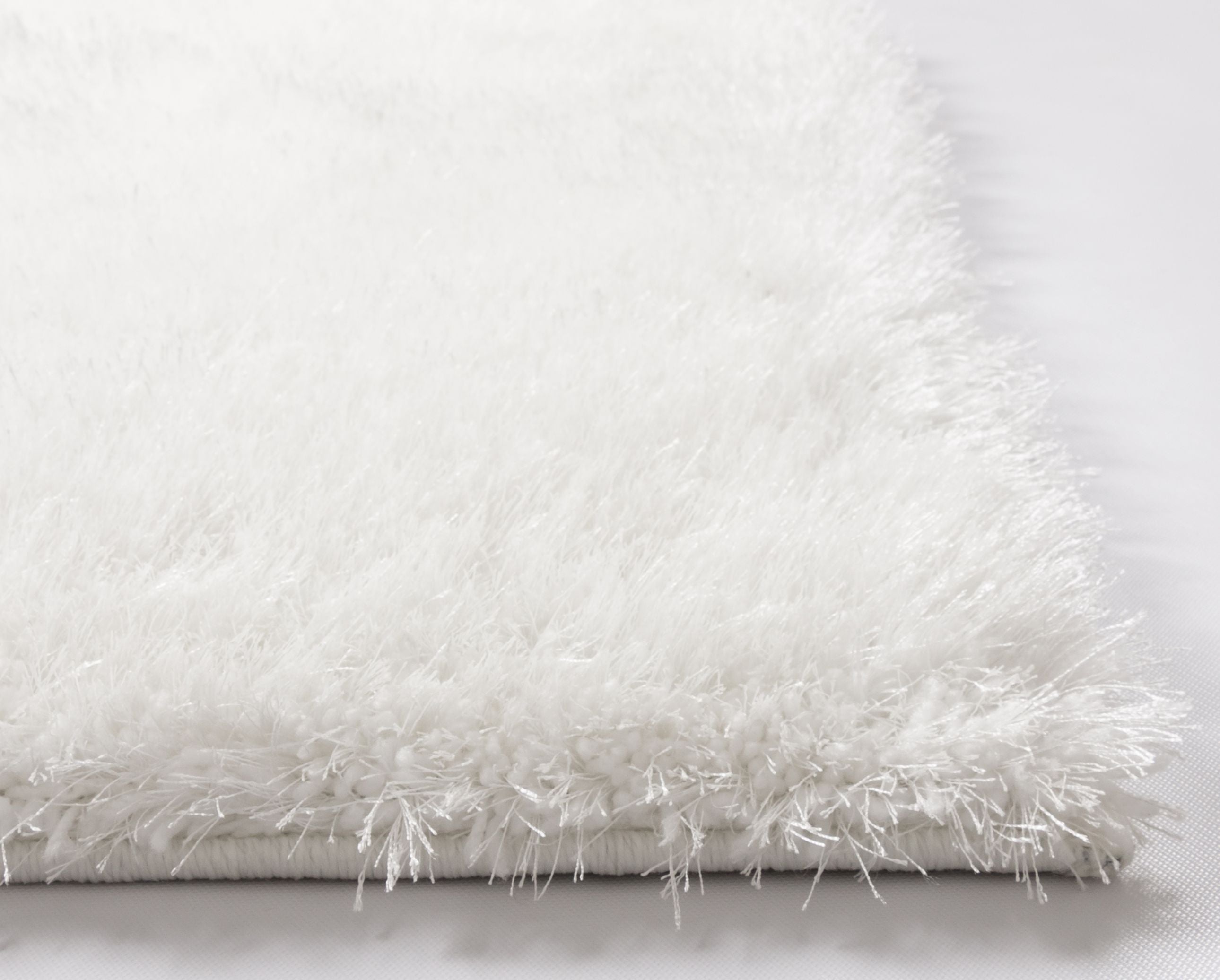 Shimmer Shag Snow White Solid Plain Modern Luster Ultra Thick Soft Plush Area Rug 2x3 20 X 31 Mat Contemporary Retro Polyester Textured Two Length 2 Pile Yarn Easy Clean Fade - imagessafavieh shag white contemporary round rug roblox