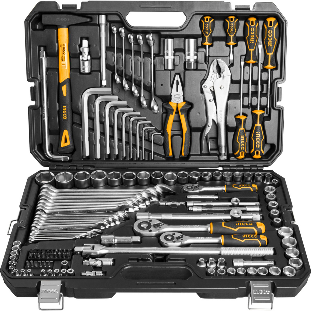 Juego Completo de herramientas mecanicas manuales 120 piezas INGCO  HKTHP21201