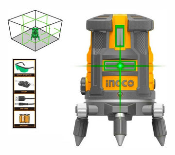 Ynter Industrial. Nivel Laser Autonivelante 3D Verde Ingco HLL255245 -  Ynter Industrial