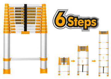 INGCO HLAD04431 Echelle Echafaudage Polyvalente Articulée Aluminium 4 x 3  marches