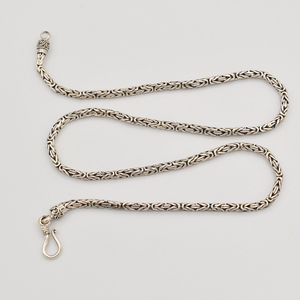 Image of Byzantine Bali Sterling Silver Handmade Chain -  30