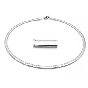 stainless steel omega necklace